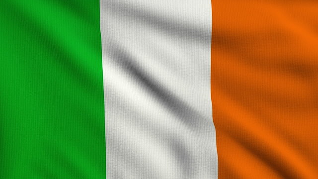 Flag of Ireland looping