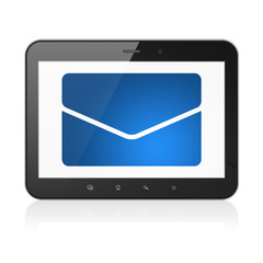 Business concept: Email on tablet pc computer