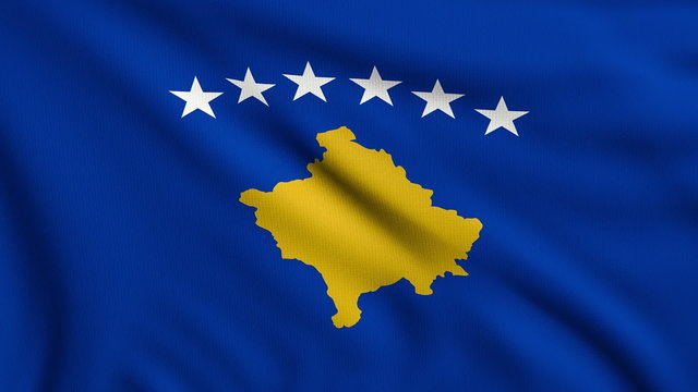 Flag of Kosovo looping