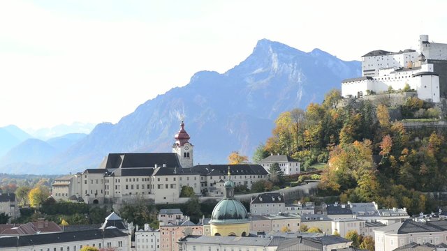 Panoramic view of the historic city of Salzburg