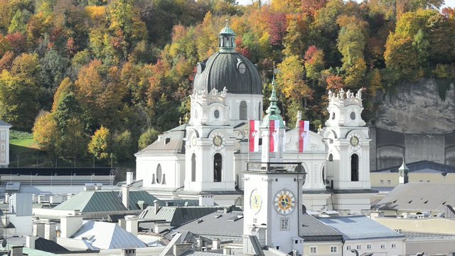 Panoramic view of the historic city of Salzburg