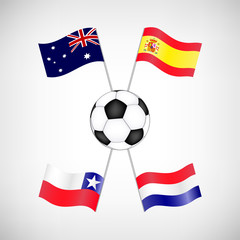Fototapeta premium WM Fußball 2014 Gruppe B