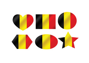 Fototapeta premium National flag of Belgium