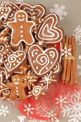 Christmas gingerbread cookies