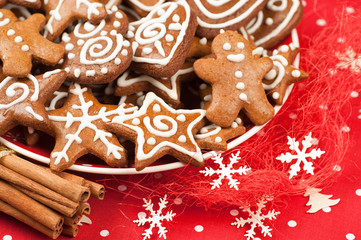 Christmas gingerbread cookies