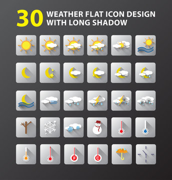 weather flat icon design