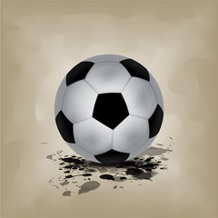 dirty soccer ball