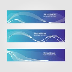Blue Wave Pattern Header