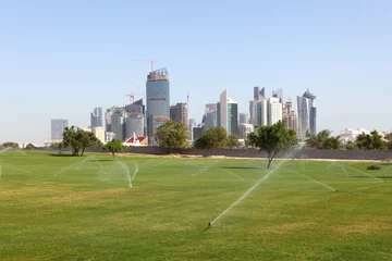 Photo sur Plexiglas moyen-Orient Green Doha. Qatar, Middle East