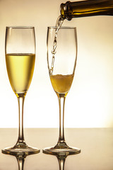 Flutes of champagne 