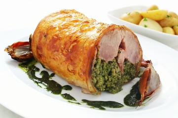 stuffed lamb shoulder
