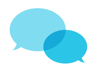 The pair of speech bubbles