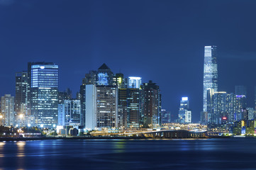 Fototapeta na wymiar Victoria Harbor og Hong Kong