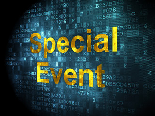 Obraz premium Finance concept: Special Event on digital background
