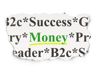 Finance concept: Money on Paper background