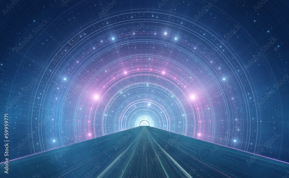 Canvas Prints time and space travel concept abstract background