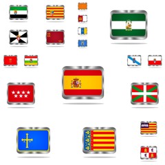 Metal sign of Spain.
