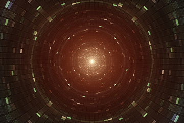 Abstrace science background - atomic particle accelerator