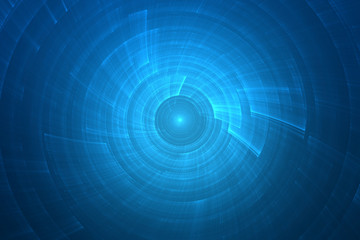 Abstract circular science fiction futuristic background