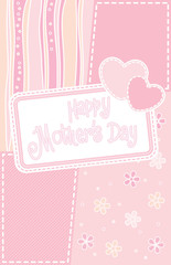 Happy Mother day Card. Vector illustration