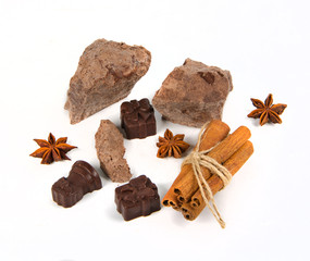 chocolate and candy with spice