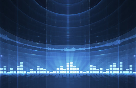 Abstract music equalizer background