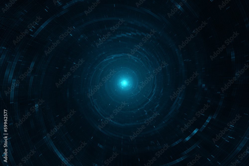 Wall mural time and space travel concept abstract background