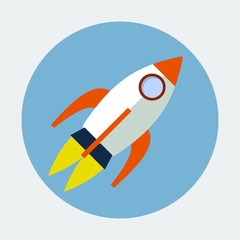 Rocket Flat Icon