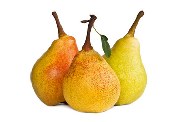 three ripe pears