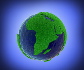 Eco world concept with  background , clipping path included