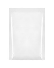 white package template bag food