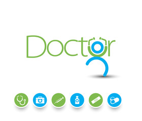 Medical icons and symbols vector set.