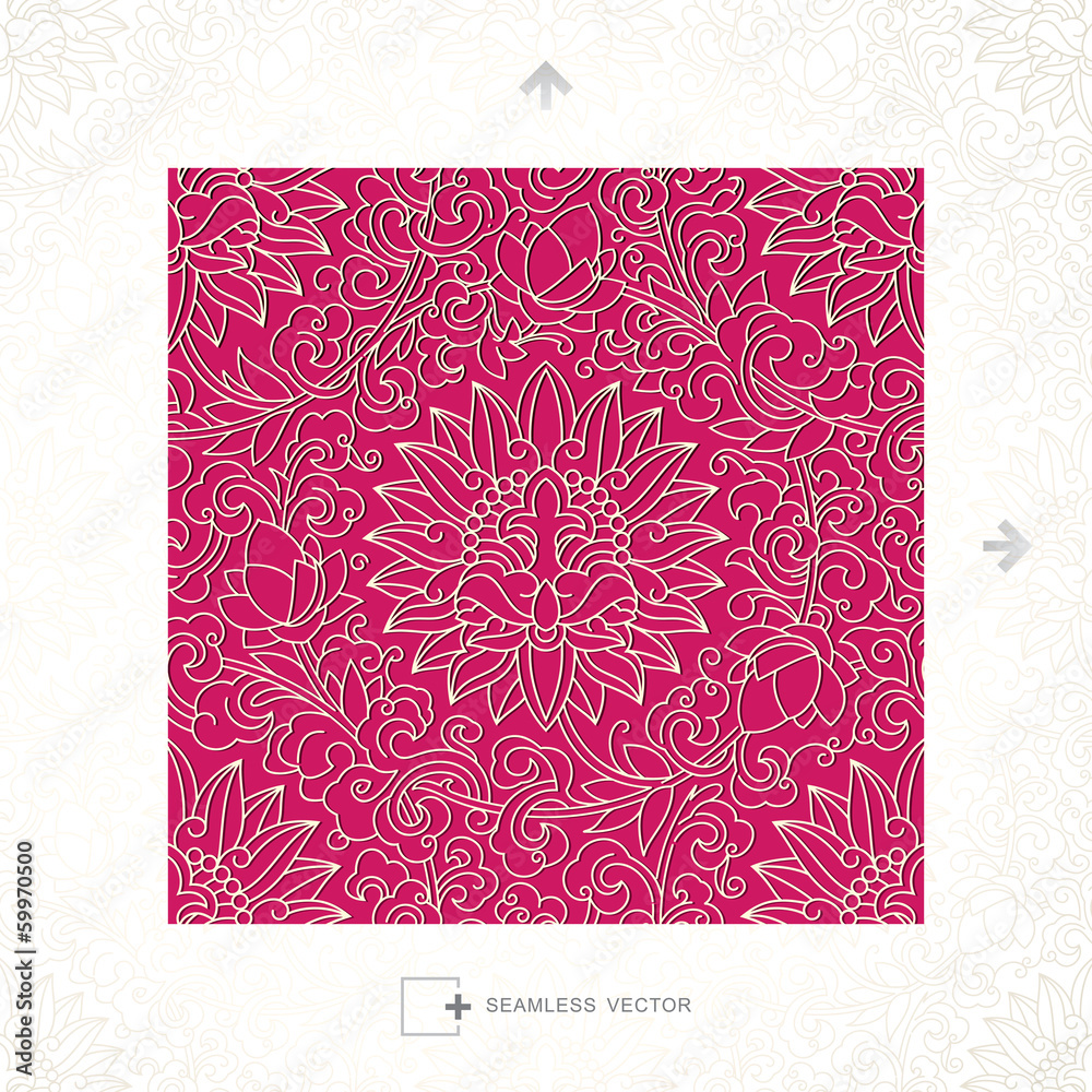 Aufkleber seamless vector of classical chinese pattern.