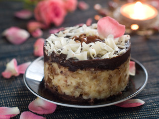 Chocolate and nuts cake