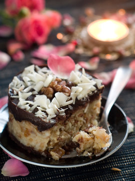 Chocolate and nuts cake