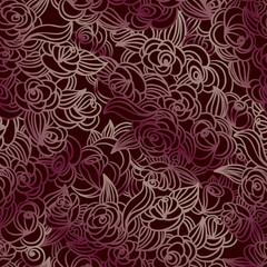 Seamless roses pattern
