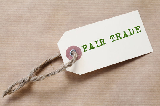Paper Label "Fair Trade"