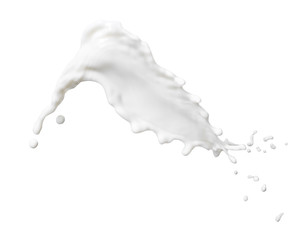 Witte melk geïsoleerd op witte achtergrond