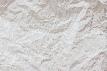 White crumpled paper texture background
