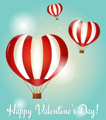 Valentine's Day greeting cards. Vector illustration.