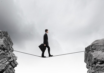 Risky businessman