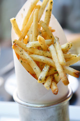 French Fries in Paper Cup