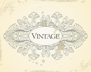 vector vintage frame