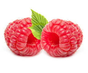 Raspberry isolated on white background