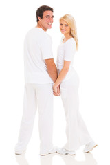 Fototapeta na wymiar couple holding hands