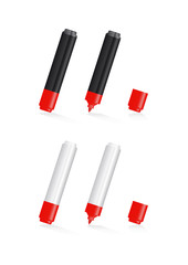 Obraz premium Red marker set