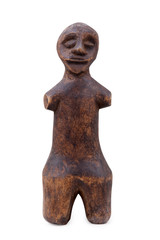 Fototapeta na wymiar Drewniana figura człowieka z Afryki do celów rytualnych