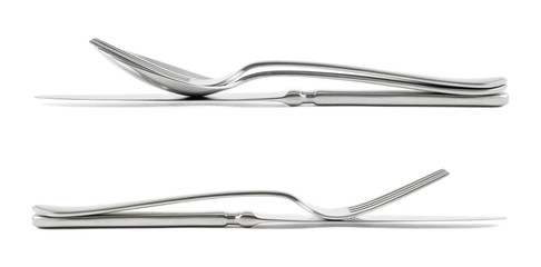 Two cutlery compositions isolated