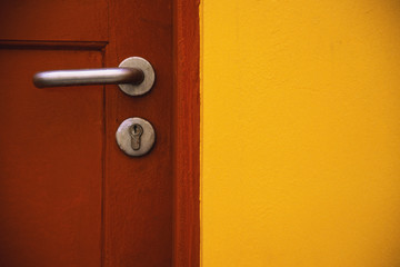 Detail of wooden door