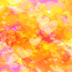 Valentine's day background with hearts